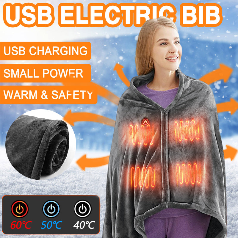 Electric Heated Blanket – USB Heated Throw Shawl