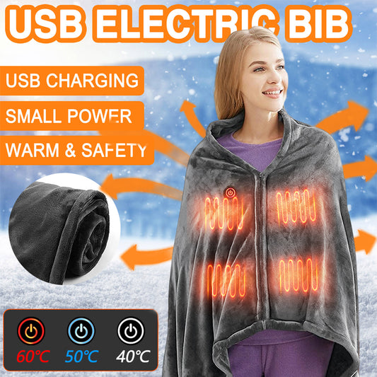 Electric Heated Blanket – USB Heated Throw Shawl